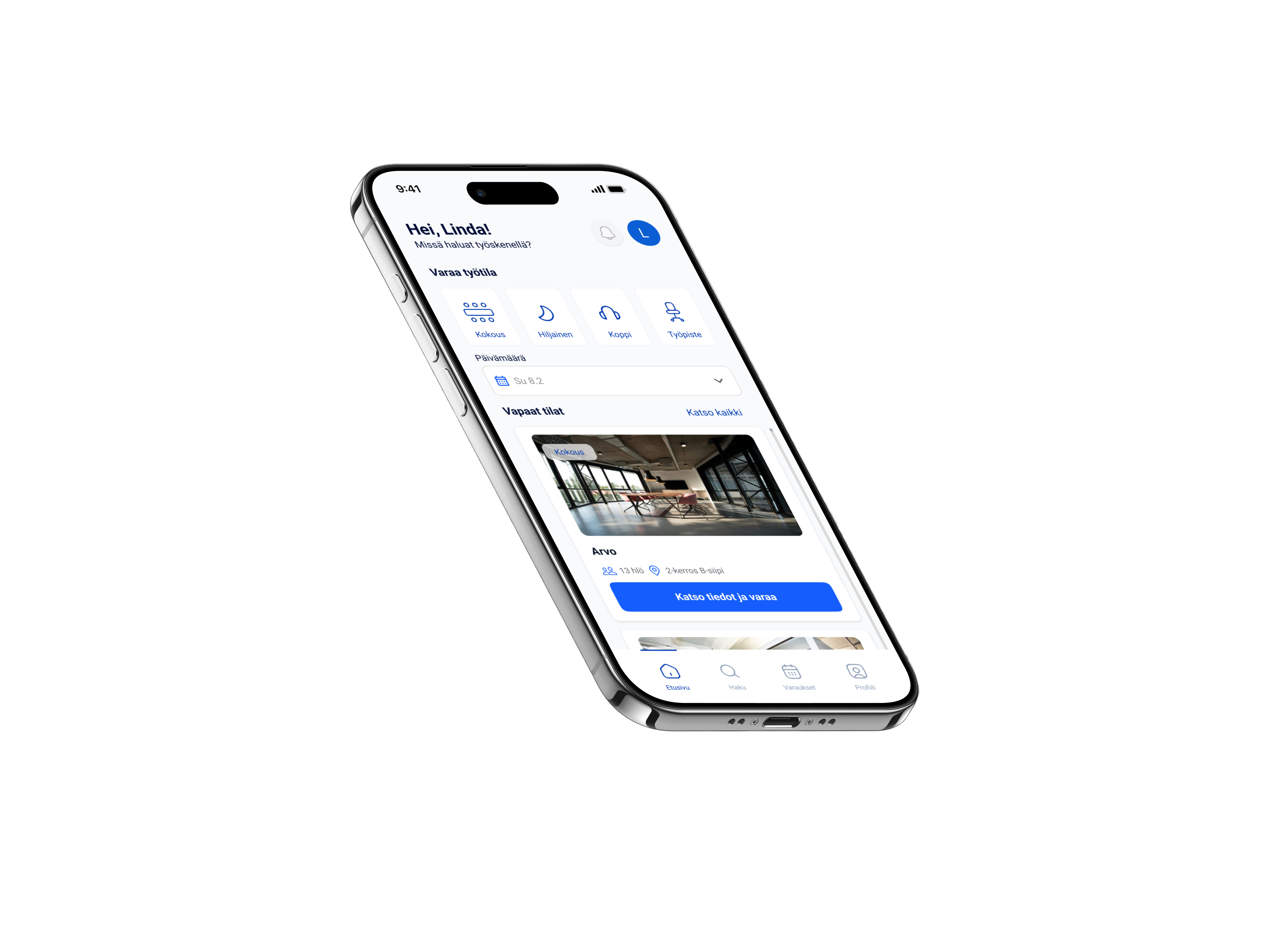 Arvo isometric phone mockup