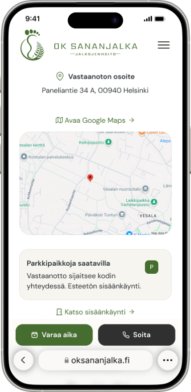 Location — address, map and practical arrival information