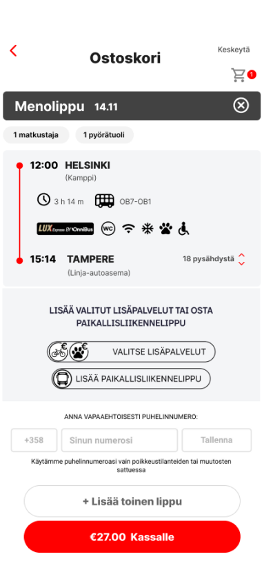 After — UX refinements by me — screen 1